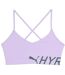 Womens/ladies Hyrox Medium Impact Sports Bra Light Lavender Puma-2
