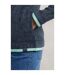 Womens/ladies ariana grid eco friendly full zip fleece jacket rich navy Weird Fish-4