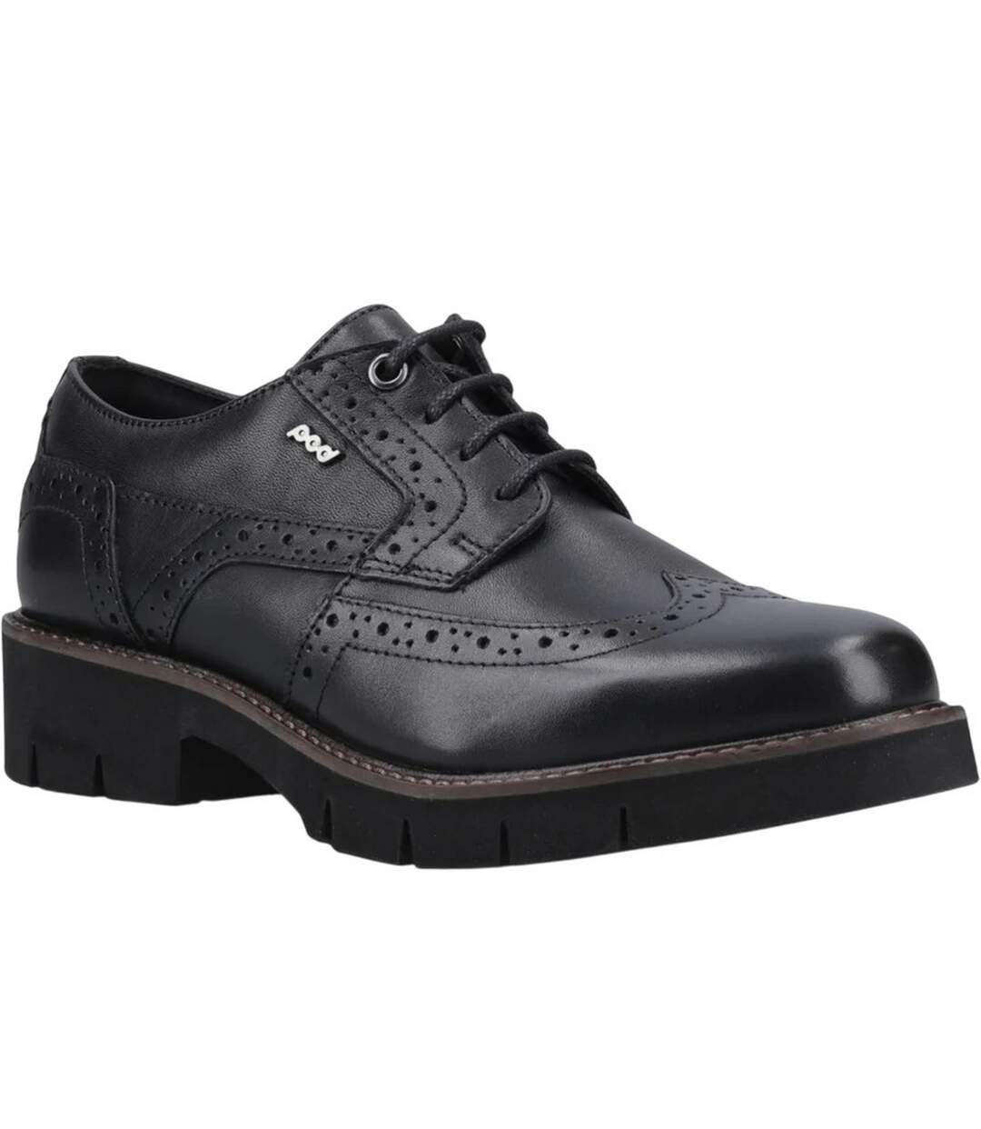 Chaussures Brogues Kacey Femme Noir POD-1