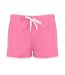 Short de sport rétro femme rose/blanc Skinni Fit-1