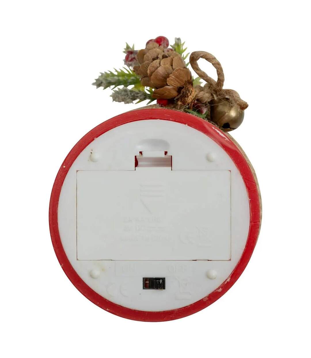 Bougie LED de Noël Branche 12cm Rouge-4