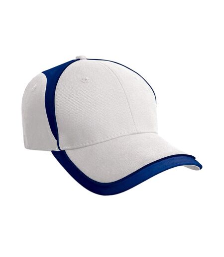 Result Headwear - Casquette de baseball NATIONAL (Blanc / Bleu roi) - UTRW10165