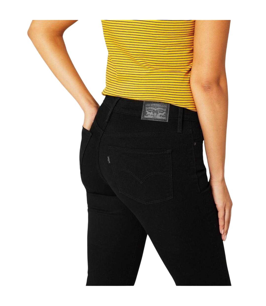 Womens/ladies 311 Shaping Skinny Jeans Soft Black Levis-4