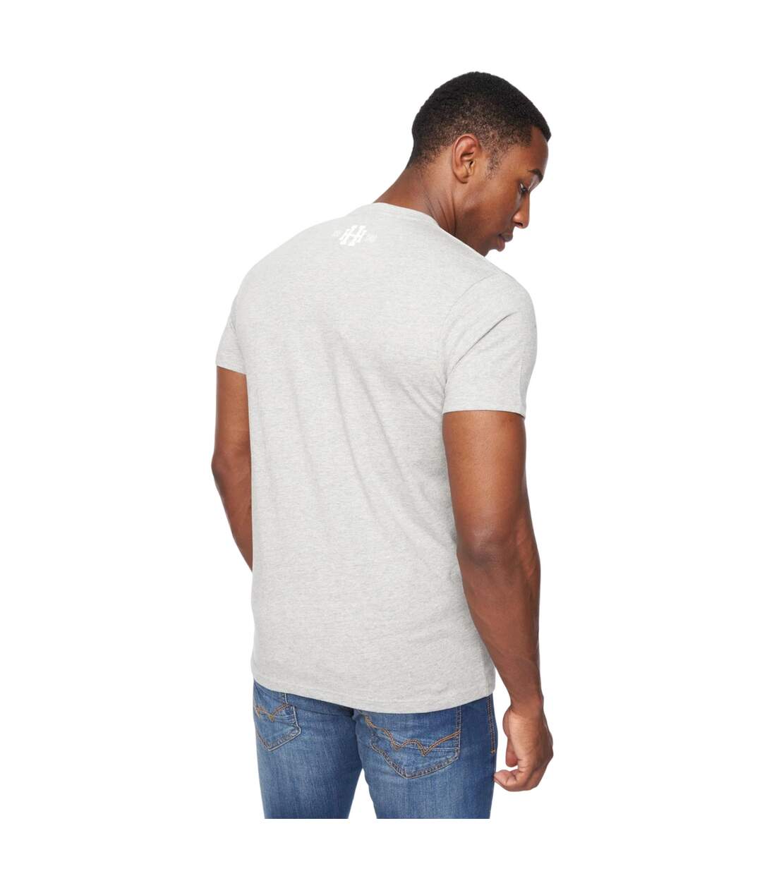 T-shirt tipton homme gris chiné Henleys-2