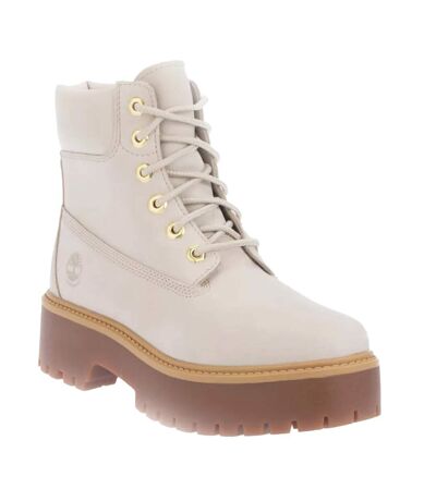 Bottines femme blanc cassé Timberland