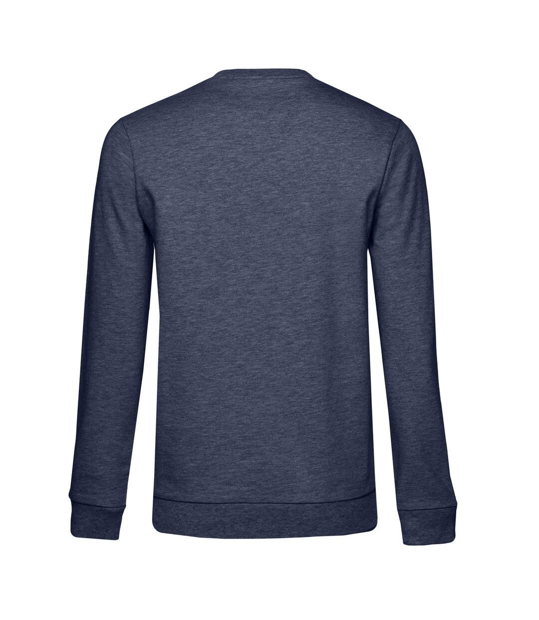 Sweat Manches Cousues Femme Bleu Marine Chiné B&C-2