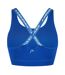 Womens/ladies Geometric Scoop Neck Sports Bra Multicoloured Head-2