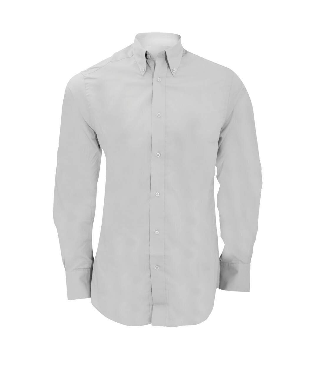 Mens city long sleeve business shirt white Kustom Kit