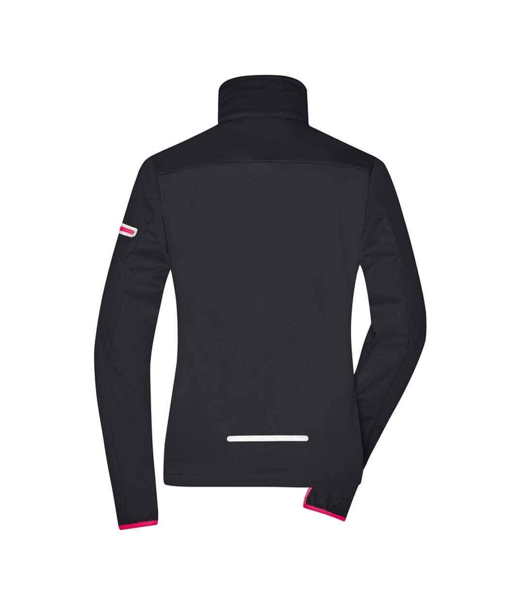 Veste Softshell Femme Noir Rouge Clair James And Nicholson-2