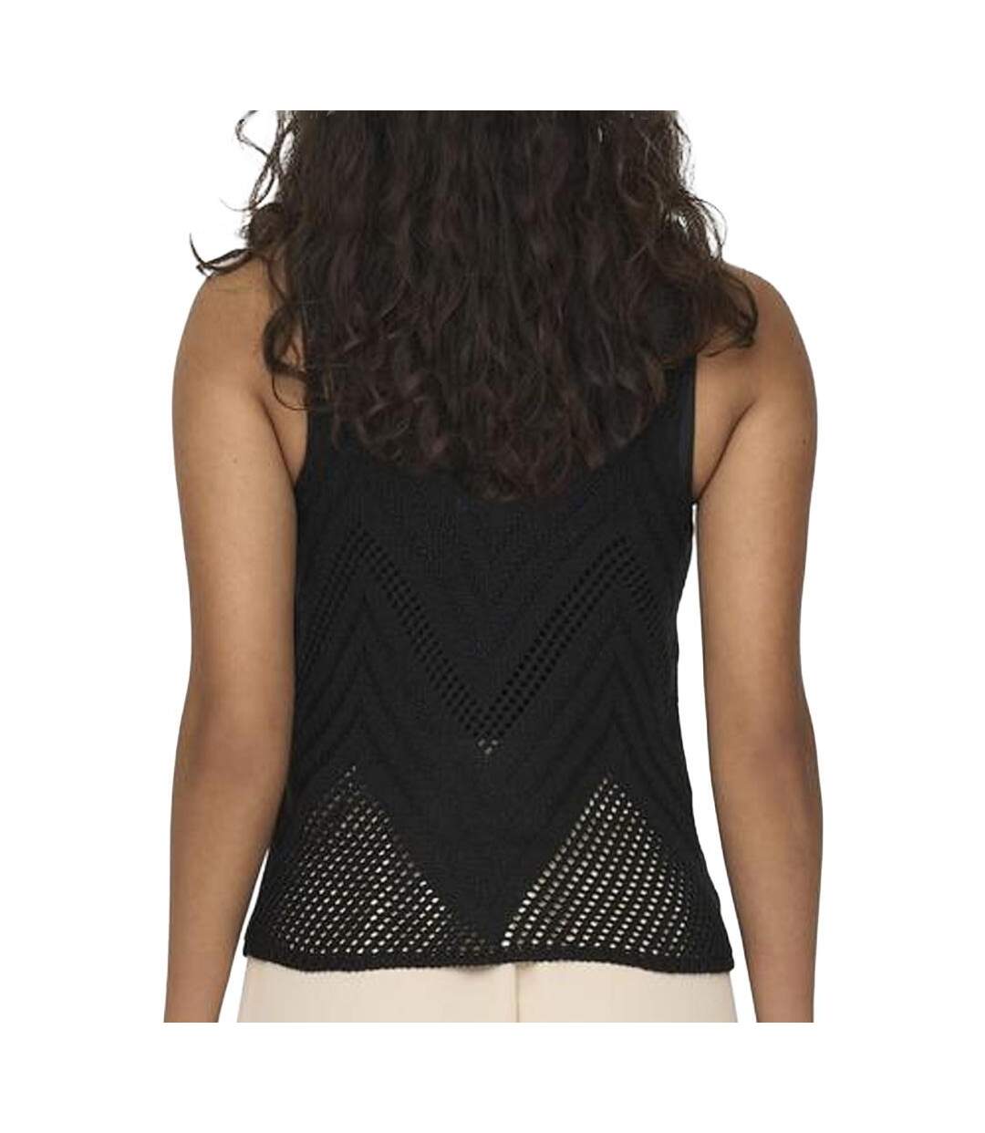 Top crochet noir femme jdy 15226348-2