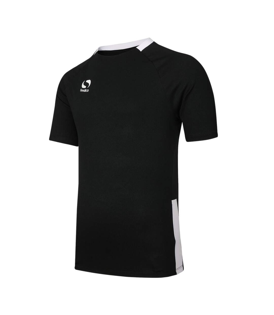 Mens Fundamental Polyester Football Top Black White Sondico-3