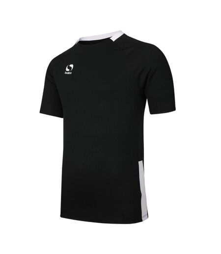 Mens Fundamental Polyester Football Top Black White Sondico
