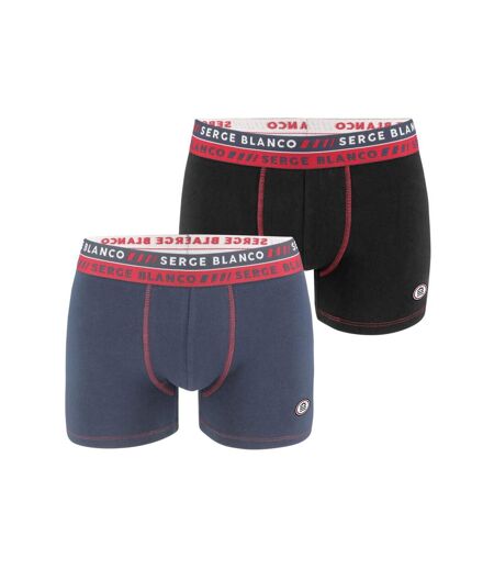 Lot de 2 Boxers homme surpiqûres Class Serge Blanco