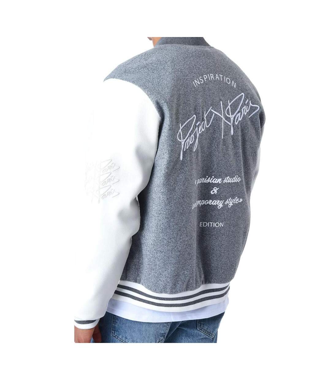 Veste blanche/gris homme project x paris 2230109 - l-2
