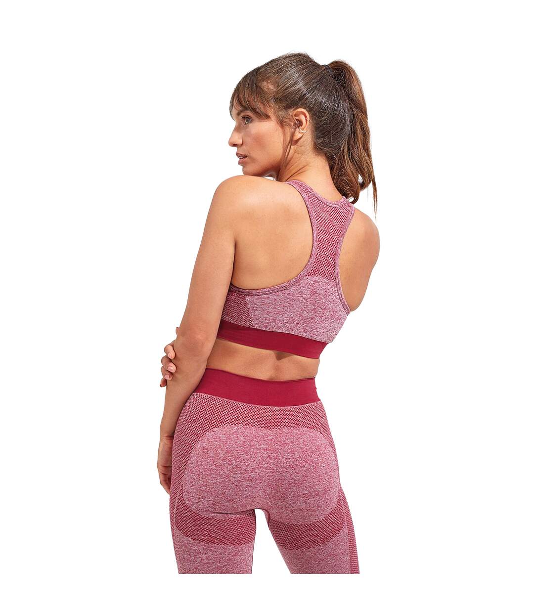 TriDri Soutien-gorge 3D Fit Multi Sport Sculpt sans coutures pour femmes/femmes (Bordeaux) - UTRW6562