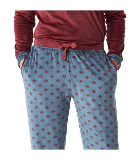 Men's Long Sleeve Pajamas with Mandarin Collar JJBDP5400