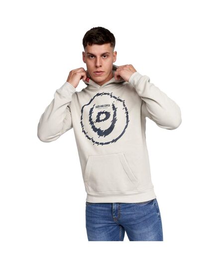 Sweat à capuche spoures homme blanc cassé Duck and Cover