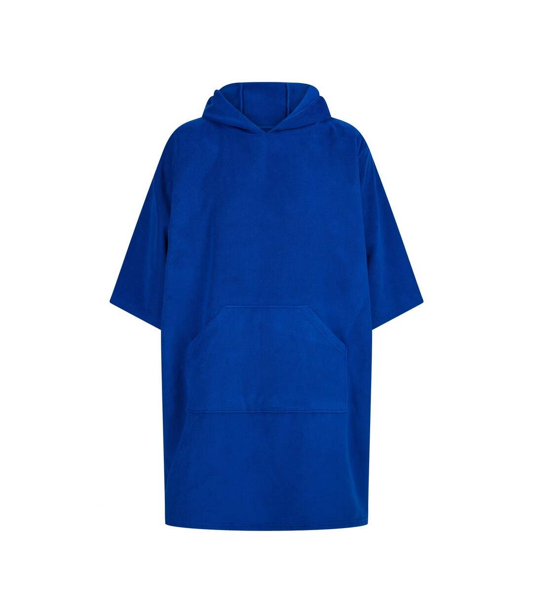 Unisex adult oversized poncho royal blue Towel City