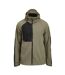 Mens Oxygen Soft Shell Jacket Olive Green Black Jobman-1