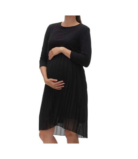 Robe de Grossesse et Allaitement Noire Femme Mamalicious Raina - M