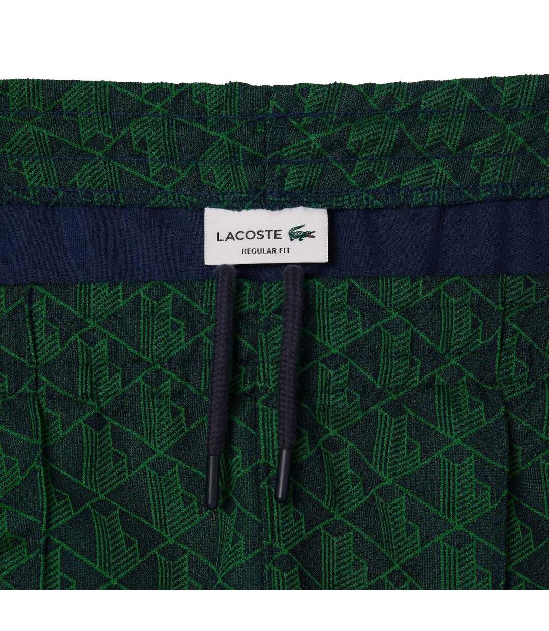 Mens Paris Monogram Jogging Bottoms Beige Lacoste-2