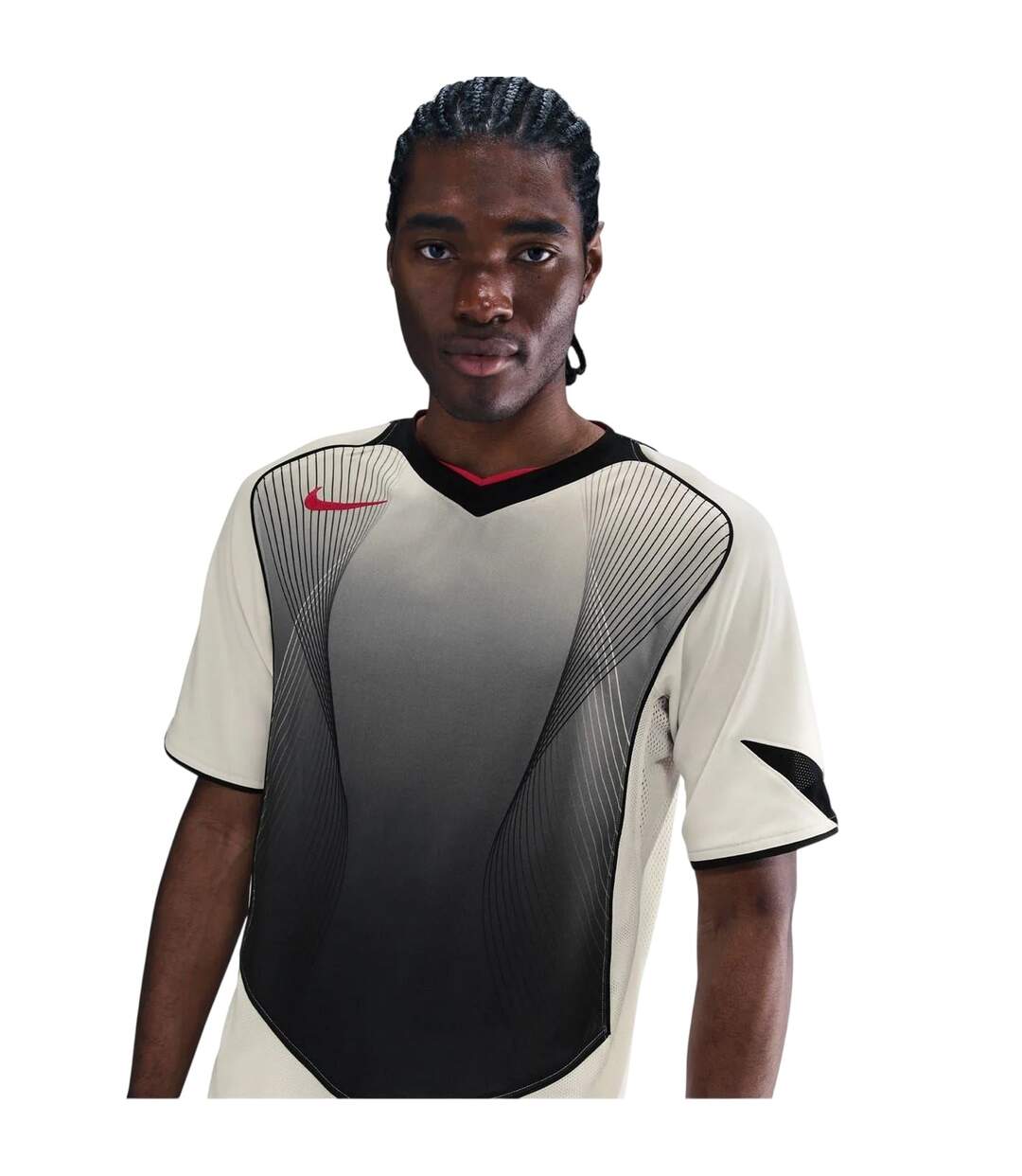 T-shirt Manches Courtes Motif/style Logo T90 Homme Beige Noir Nike-2