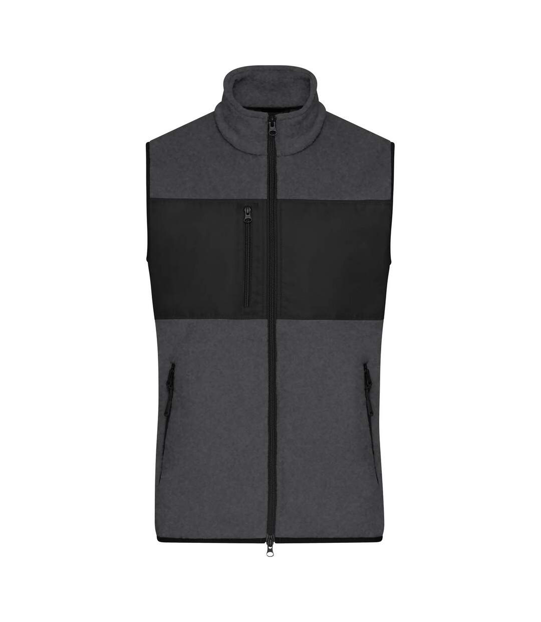 Veste Sans Manches Homme Noir Foncé Chiné James And Nicholson-1