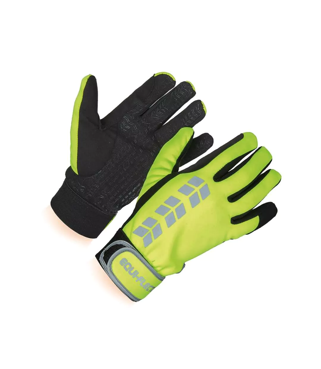 Gants D´équitation Jaune Noir Equi-Flector-1