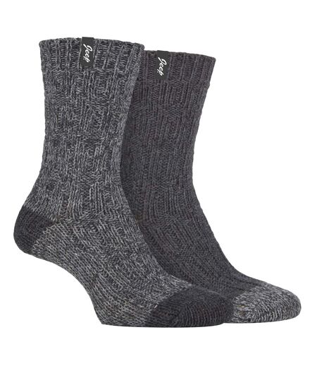 2 Pack Womens Wool Outdoor Boot Socks