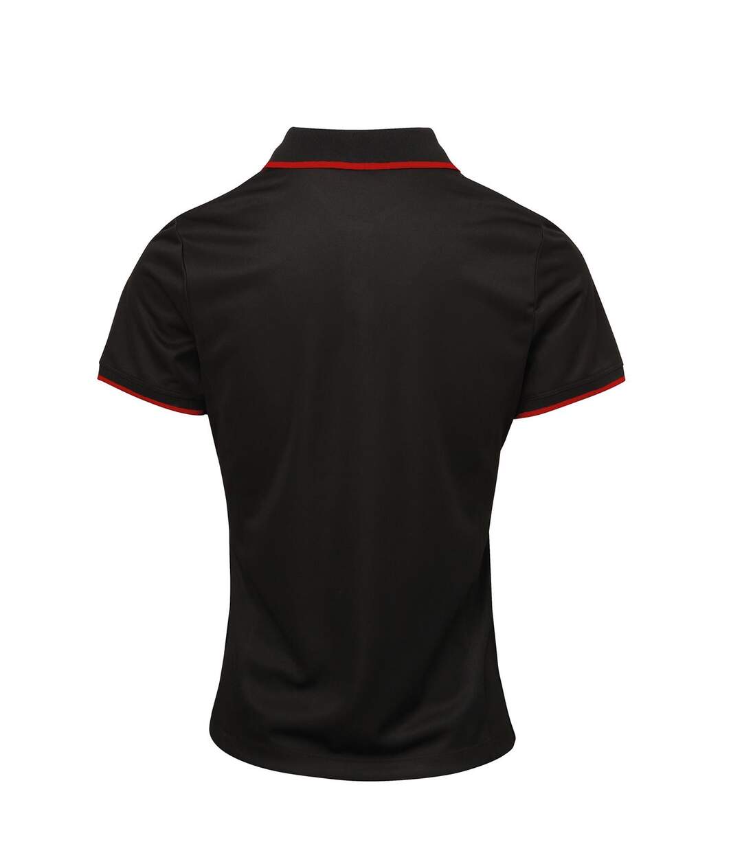 Premier Womens/Ladies Contrast Coolchecker Polo Shirt (Black/Red) - UTRW5519-2