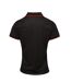 Premier Womens/Ladies Contrast Coolchecker Polo Shirt (Black/Red) - UTRW5519-2