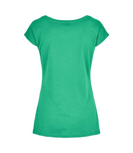 Build Your Brand Womens/Ladies Wide Neck T-Shirt (Light Mint)