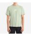 Mens layered box logo t-shirt frosty green Umbro-1