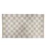 Tapis Damier en Coton Jenna 50x80cm Naturel-1