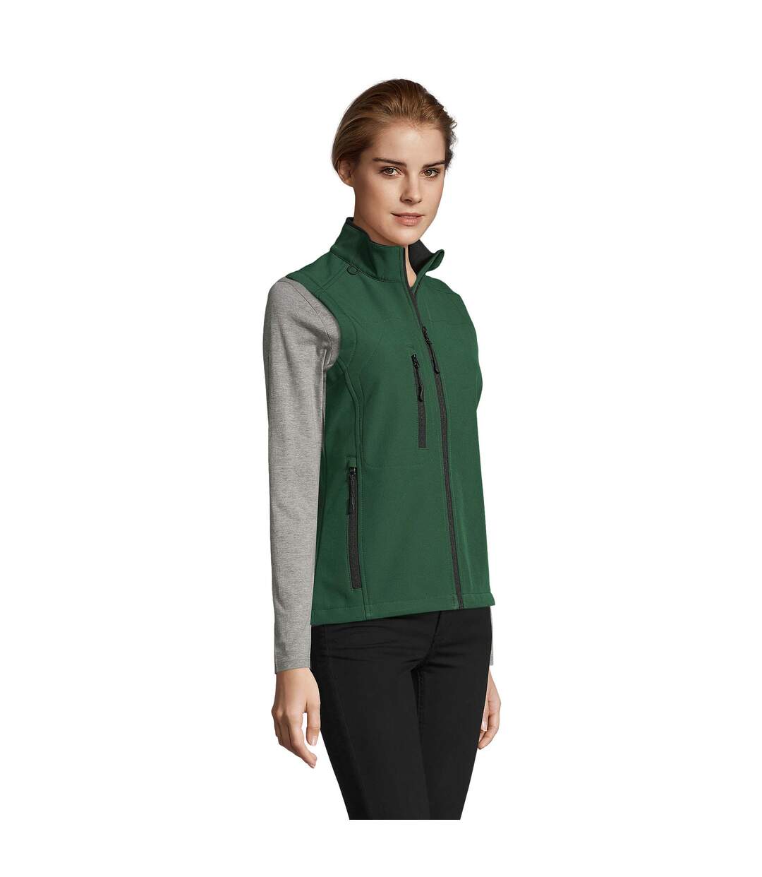 Veste Softshell Sans Manches Rallye Femme Vert Bouteille SOLS-4