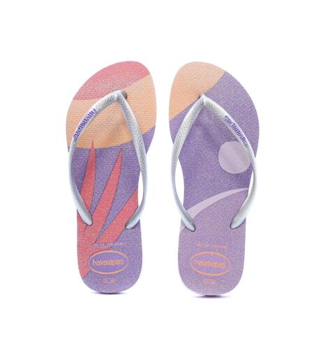 Tongs violettes femme havaianas hav slim palette glow - 37/38