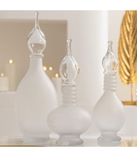 Vase Bouchon Fiole en Verre Jo 38cm Transparent