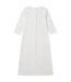 Chemise De Nuit Manches Longues Femme Blanc Cassé Camille-2