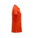 Womens/ladies Marion Polo Shirt Blood Orange Clique-4