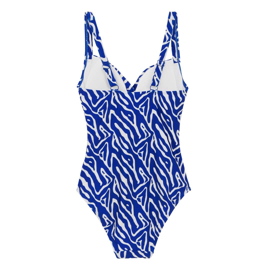 Womens/ladies sakari tummy control seeksucker one piece swimsuit brightest blue Regatta-2