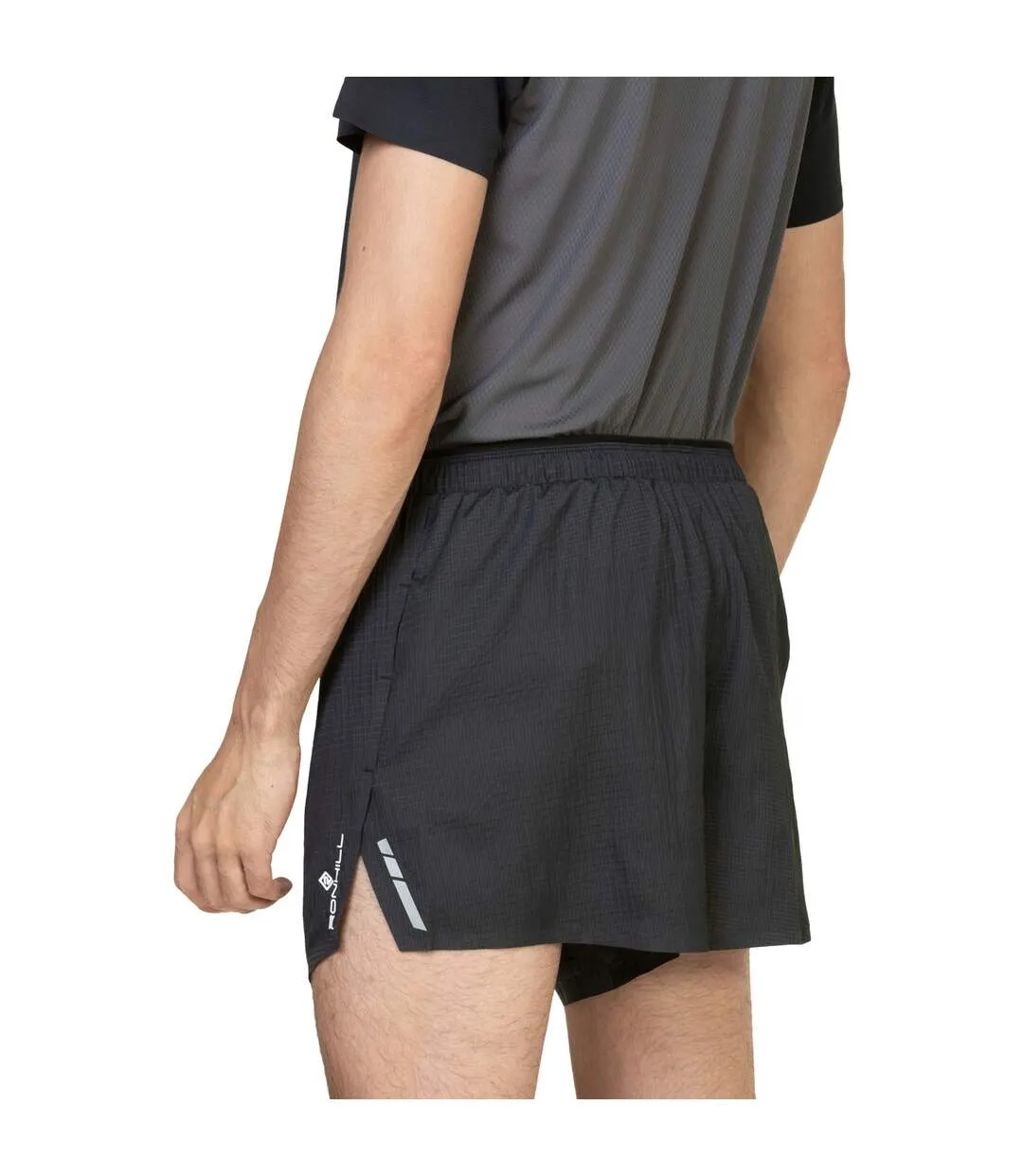 Mens Tech Race Shorts Black Ronhill-4