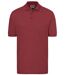 Polo manches courtes - Homme - JN070C - rouge bordeaux