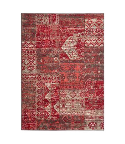 Tapis salon et chambre tissé motif ethnique AF1 PATWORK