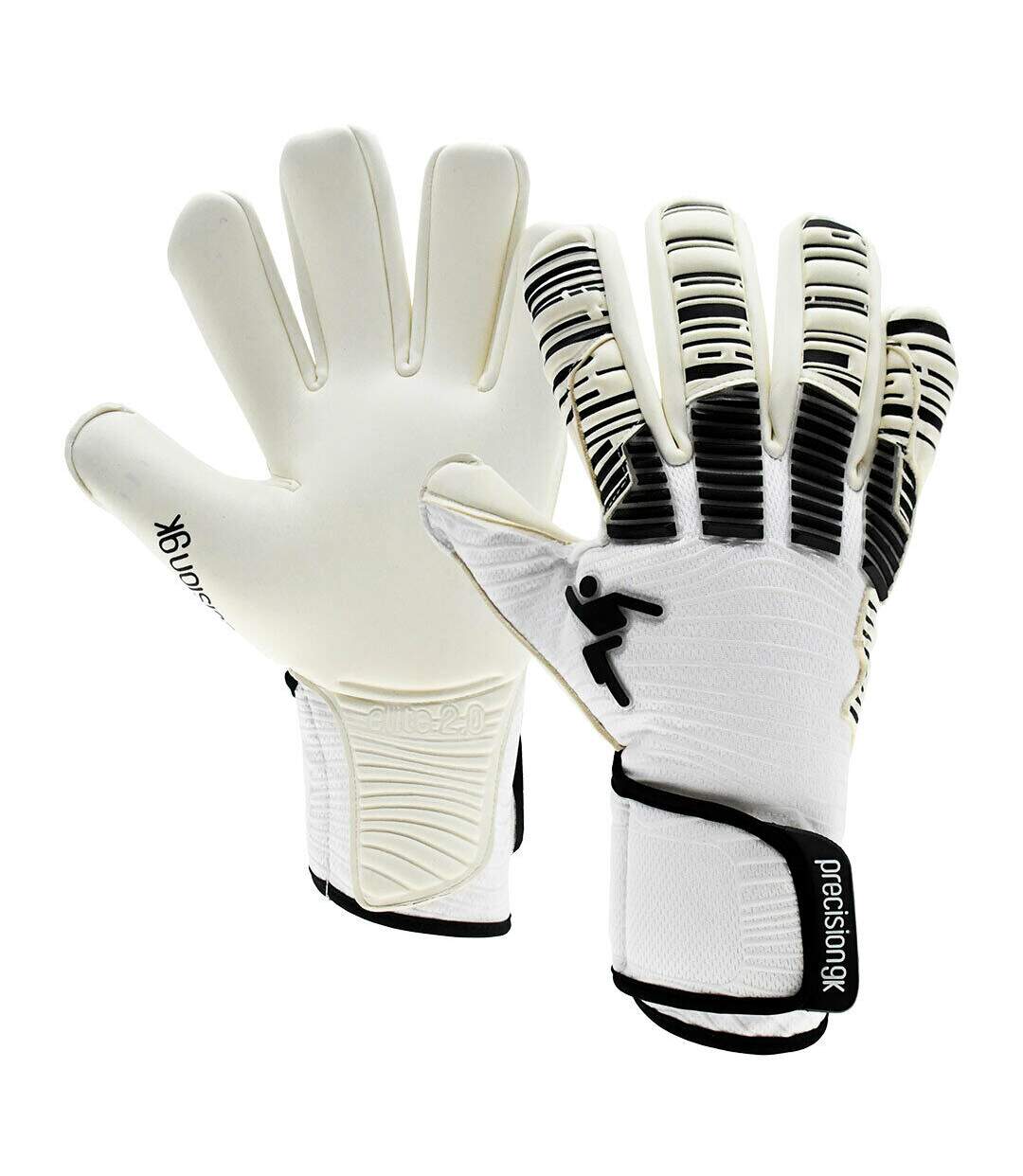 Gants de gardien de but elite 2.0 giga adulte blanc / noir Precision-1