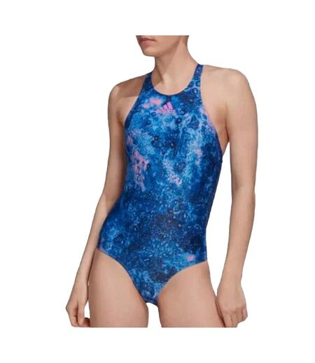 Maillot de bain 1 Piece Bleu Femme Adidas Melting Salt - 32