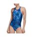 Maillot de bain 1 Piece Bleu Femme Adidas Melting Salt - 32