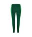 Womens/ladies Colour Block Leggings Green Lacoste-3
