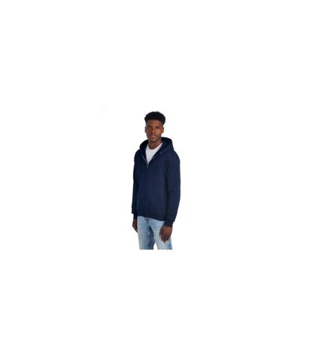 Unisex Adult Nublend Full Zip Hoodie Navy Blue Jerzees