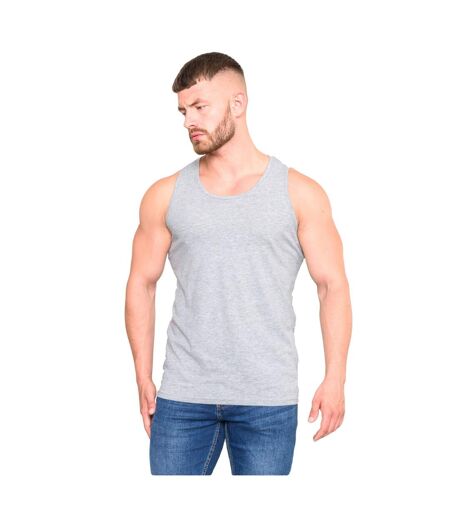 Duke Mens Fabio-1 Muscle Vest (Grey Melange) - UTDC173