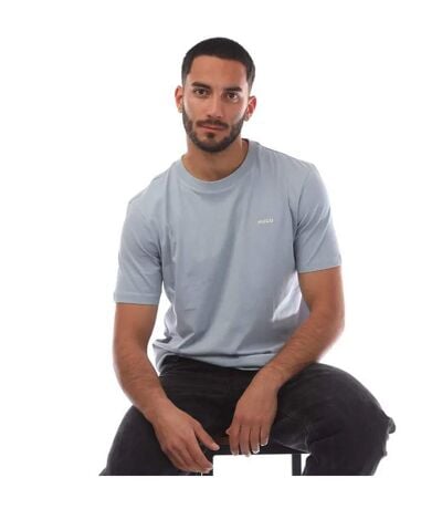 T-shirt Style Logo Dero222 Homme Bleu Hugo